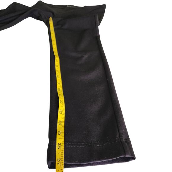 Garnet Hill Womens Stretch Comfort Pants Size 12 Black Skinny Ponte Knit Classic - Picture 10 of 11